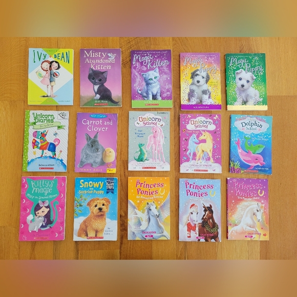 Scholastic Other - Chapter books bundle - mostly animal theme books - ponies, kitten, puppy, etc.